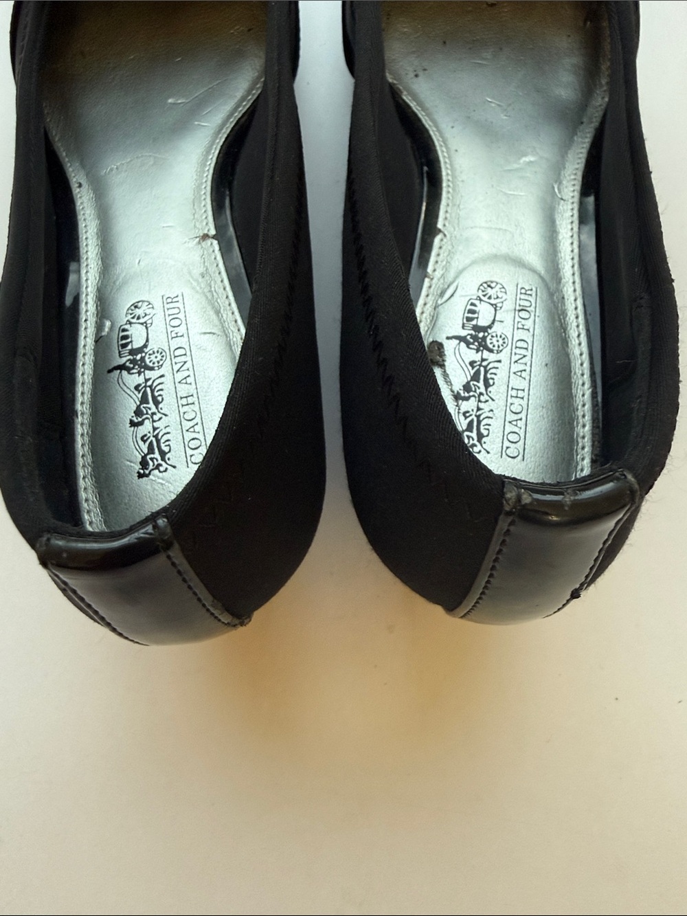 Coach and Four Black Square-Toe Loafers with Metal Bit Detail size 7 - Picture 5 of 9